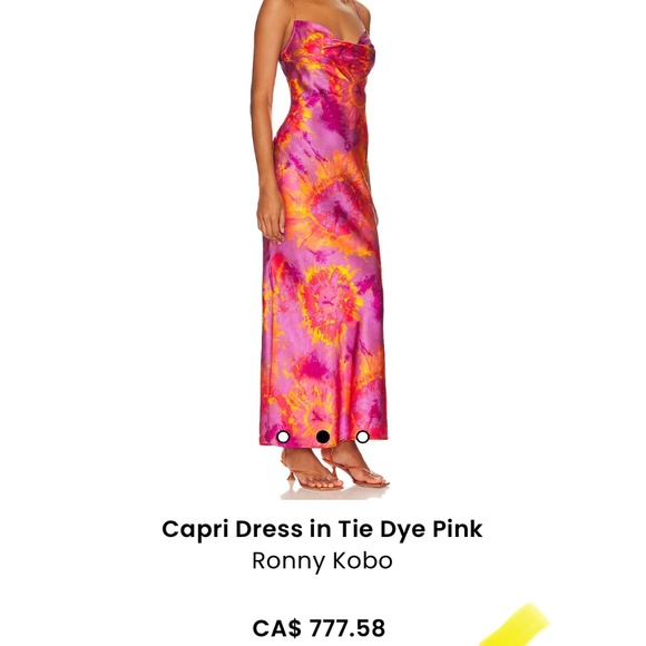 Ronny Kobo Capri Dress - 100% silk - Picture 2 of 2